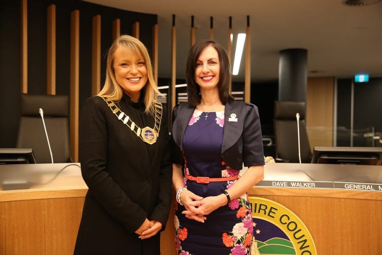 Mayor Yvonne Keane and Deputy Mayor Robyn Preston
