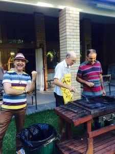 Cooking barbecue St Benedicts