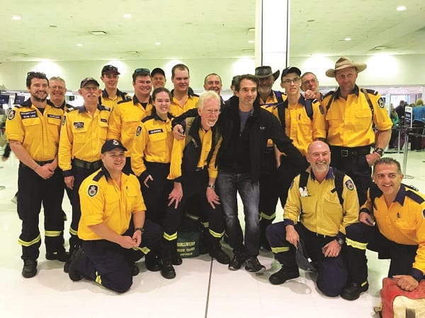 NSW Crew leaving from Sydney are thanked by 'Redesign my Brain' and 'BodyHack' presenter Todd Sampson