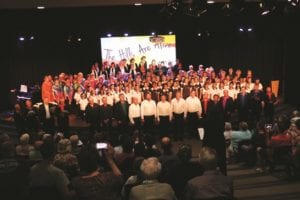 The Hills Are Alive massed choir, 2016