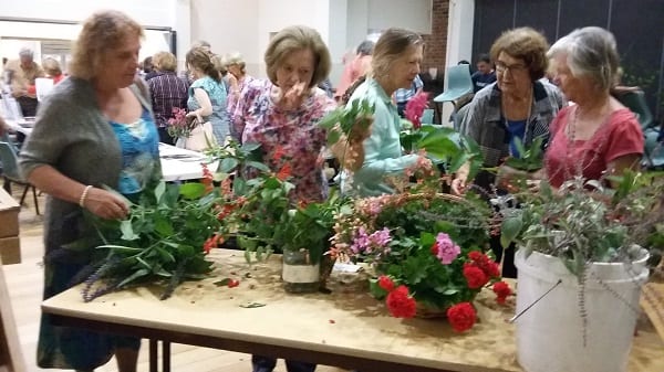 Members at our cuttings table