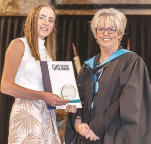 Chloe Skewes-Weir with Principal Jill Tourlas