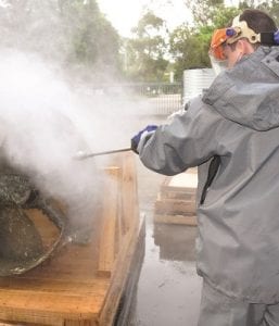 Aussie’s turbo lance cuts cleaning time in half! It saves time, water and energy.