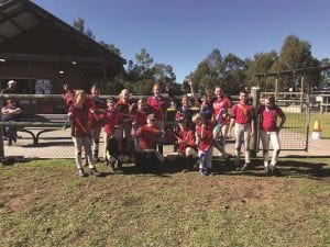 Members from Arcadia and Glenorie Pony Club with their rainbow ribbons!