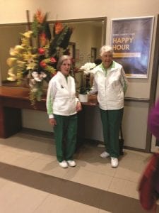 T. Hezlett (left) and Leone Lesslie (right).