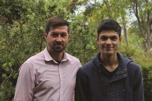 Mr Stephen Byrne and Ethan Yin, Y12 Northholm