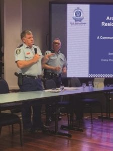Left: Inspector Neil Higgins Right: Senior Constable Colin Mitchell