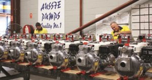 Aussie Pumps boosts fire pump production to keep up with demand.