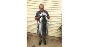 Giuseppe Militello with his 2 Kingfish.