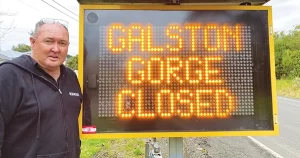 closure of Galston Gorge