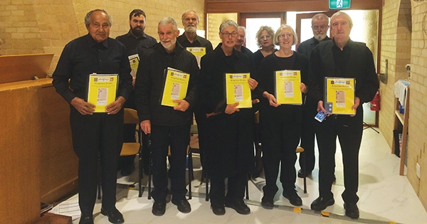 Gregorian Chant community choir.