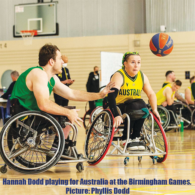 Hannah Dodd in action for Australia1