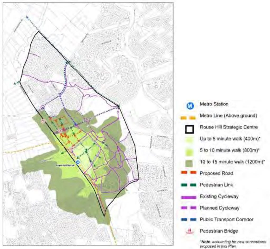 The Draft Rouse Hill Precinct Plan New Parks