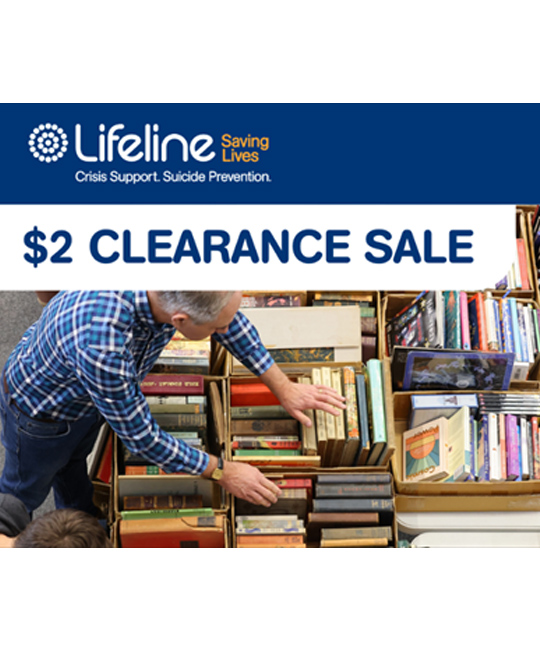 Lifeline’s $2 Book Clearance Sale