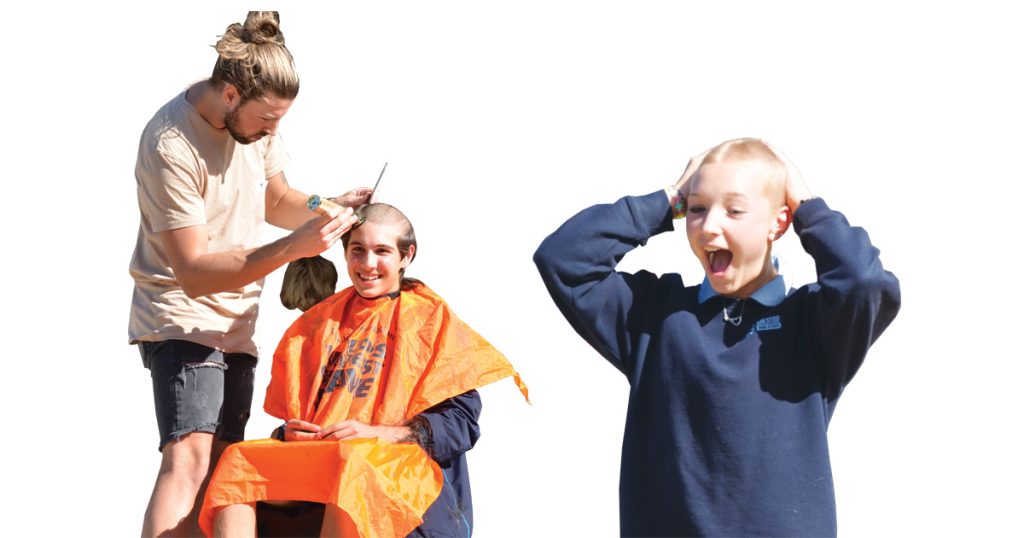 Brave Students Shave for A Cure