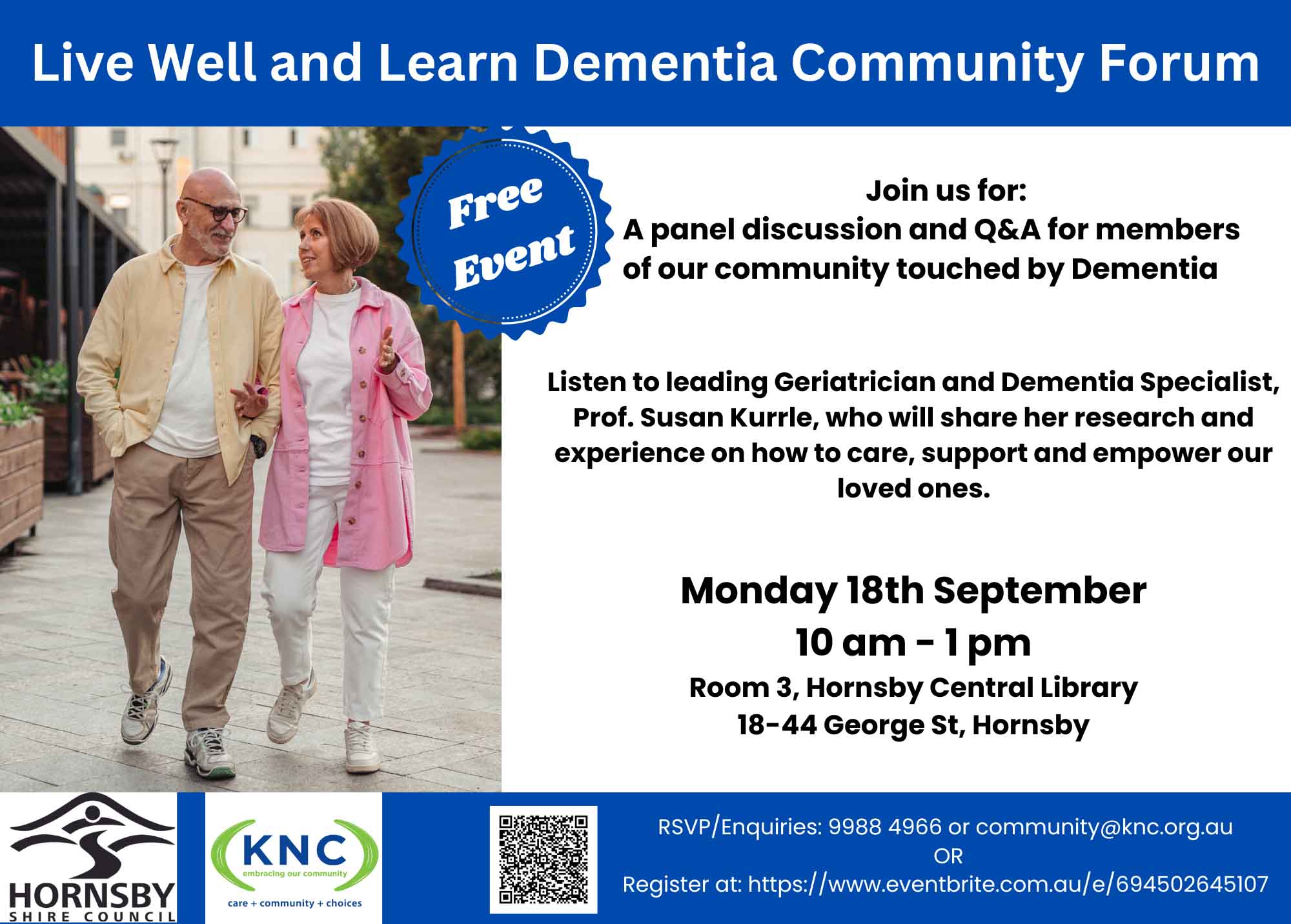 Living Well With Dementia Community Forum