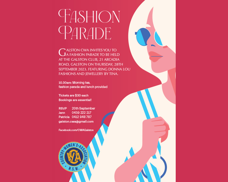 Fashion Parade Galston, Glenorie & Hills Rural Community News