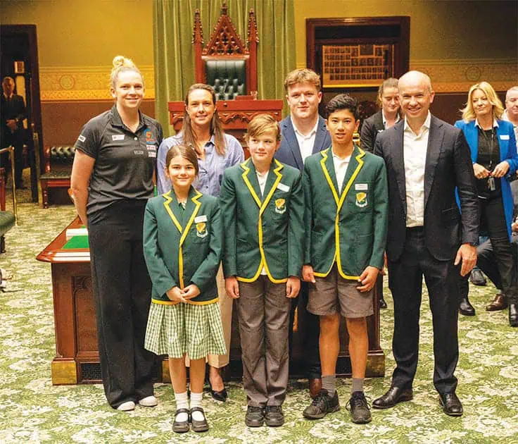 Matt Kean Hosts School Leaders In NSW Parliament