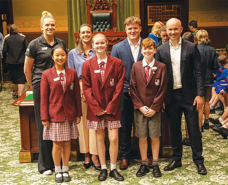 Matt Kean Hosts School Leaders In NSW Parliament