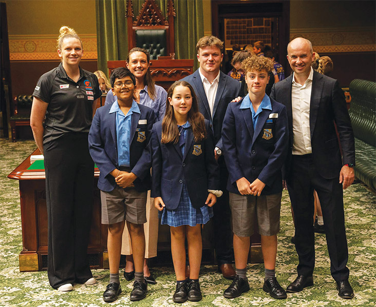 Matt Kean Hosts School Leaders In NSW Parliament