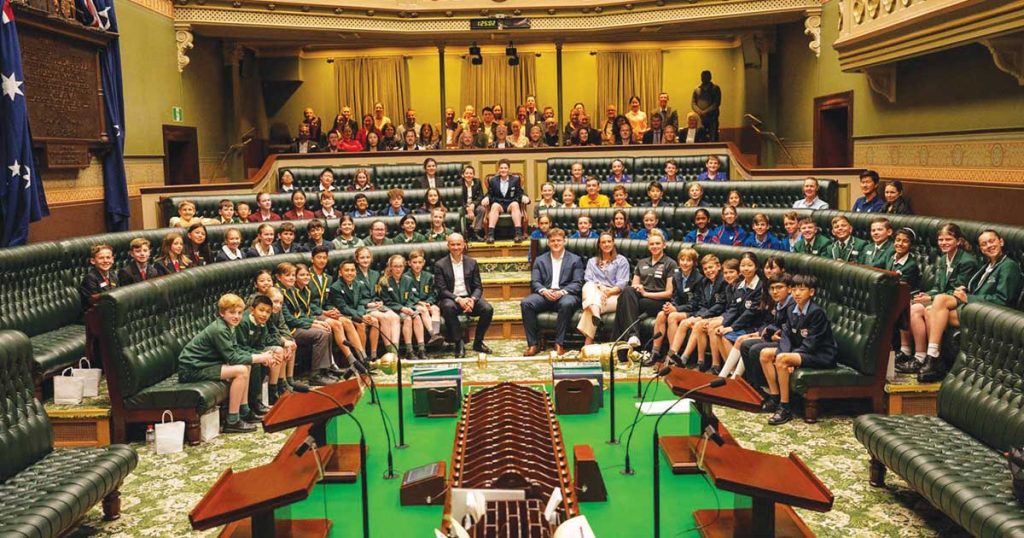 Matt Kean Hosts School Leaders In NSW Parliament