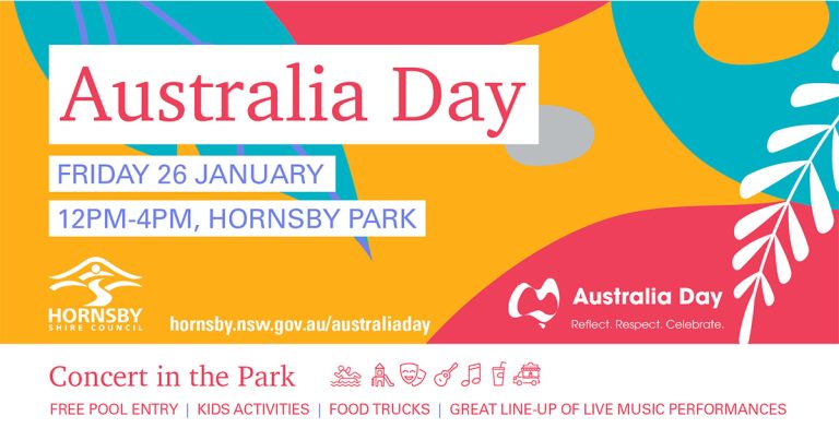 Performances, Food Trucks, Free Kids’ Activities And Pool Entry To Mark Australia Day 2024 In Hornsby Park