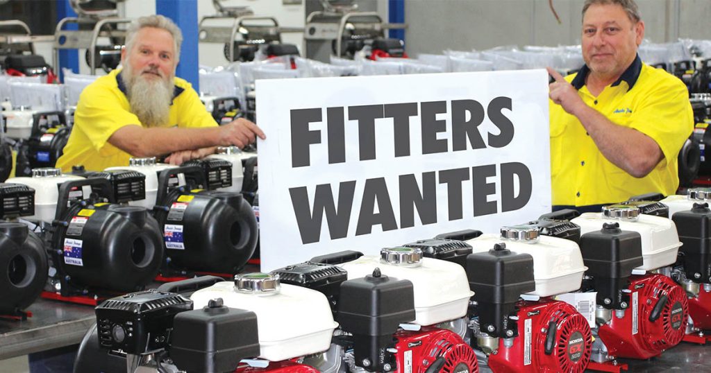 Job Vacancies Available At Aussie Pumps
