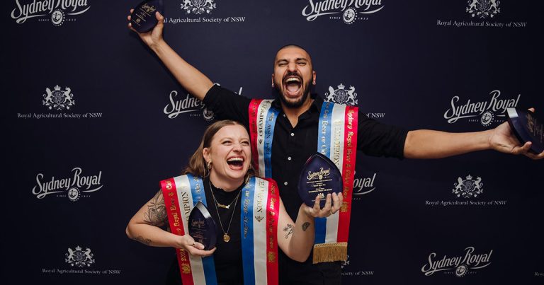 CAPTION Kantali James and James Howie of Esker Beer Co