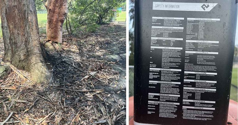 What Are Those Black Stains At Hayes Oval?