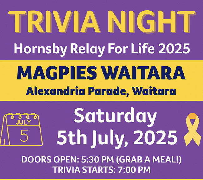 Hornsby Relay For Life 2025 Trivia Night