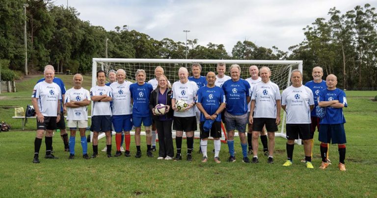 Mayor Dr Michelle Byrne with the Alive and Kicking team-