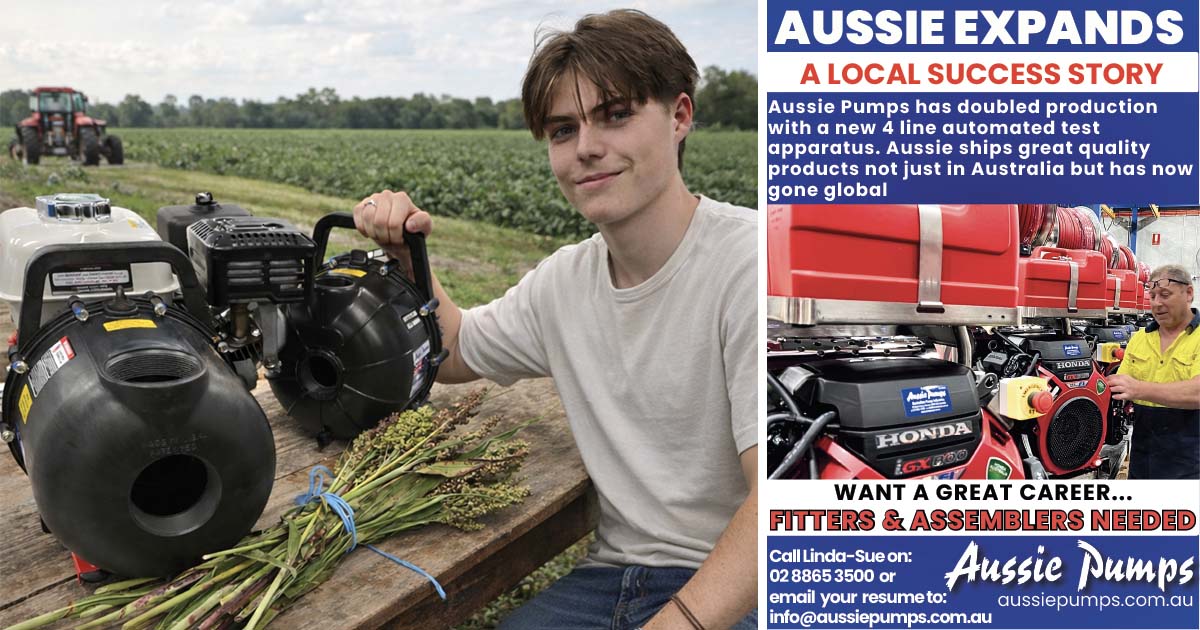 Come Work with Aussie Pumps 