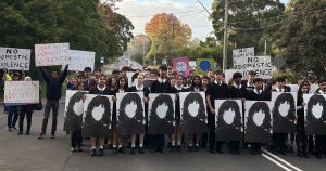 Domestic Violence March In Castle Hill