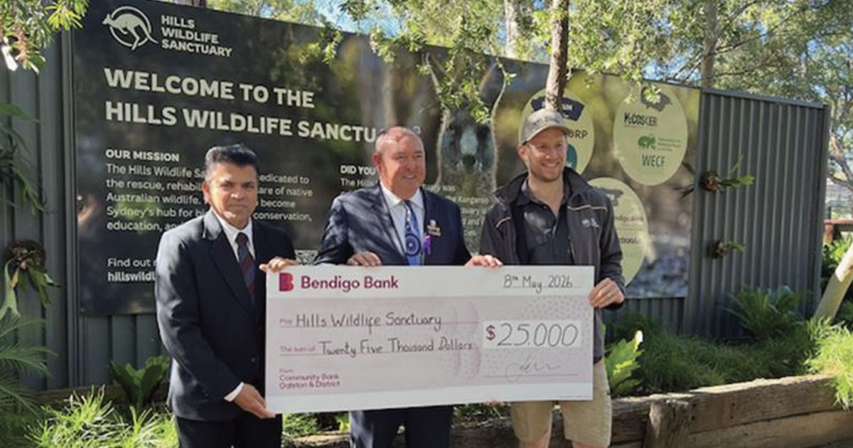 Community Bank Galston & District Donates $25,000 to Hills Wildlife Sanctuary