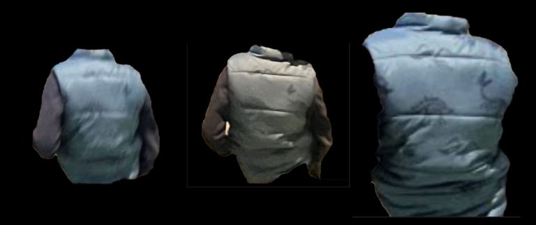 A distinctive dinosaur-patterned puffer vest believed to have been photographed at a Rouse Hill childcare centre on or around 26 June 2023 located by the AFP