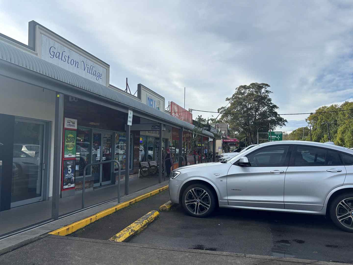 Galston Village shops where plans for angled parking will increase safety