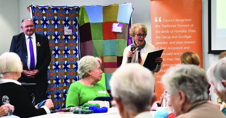 Hornsby Library Knit-In Fosters Community Connection