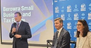 Small business event in Berowra with speakers and presentation.